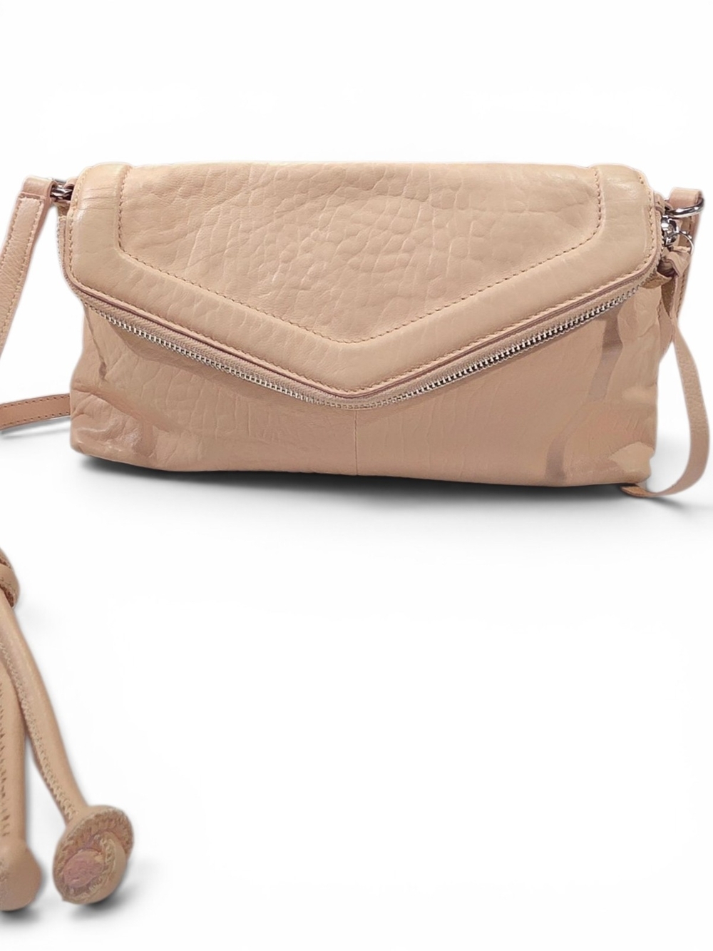 Vince Camuto Blush Pink Pebbled Leather Envelope Crossbody EXCELLENT Condition. - Picture 6 of 12